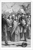 Print of Lucretia Mott Being Protected from Angry Male Mob by Anonymous