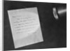 Letter Showing Invisible Ink by Anonymous