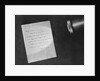 Letter Showing Invisible Ink by Anonymous