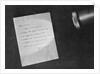 Letter Showing Invisible Ink by Anonymous