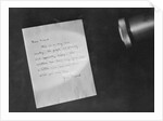 Letter Showing Invisible Ink by Anonymous