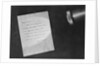 Letter Showing Invisible Ink by Anonymous