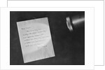 Letter Showing Invisible Ink by Anonymous