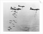 USAAF B17s Flying Fortress over Germany by Anonymous