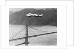 Amelia Earhart's Record Breaking Hop over Golden Gate Bridge by Anonymous