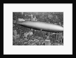 Hindenburg Hovering Over New York by Anonymous