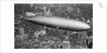 Hindenburg Hovering Over New York by Anonymous