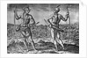 Engraving by Theodor de Bry After A Weroans or Great Lord of Virginia by John White