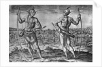 Engraving by Theodor de Bry After A Weroans or Great Lord of Virginia by John White