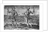 Engraving by Theodor de Bry After A Weroans or Great Lord of Virginia by John White