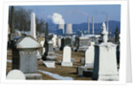 Nuclear Plant and Cemetery by Corbis