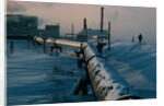 Snowed Under Streets with Oil Pipeline by Anonymous