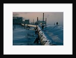 Snowed Under Streets with Oil Pipeline by Anonymous