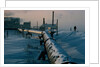 Snowed Under Streets with Oil Pipeline by Anonymous