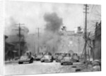 Japanese Tanks Patrolling Nanking Building by Anonymous