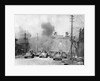 Japanese Tanks Patrolling Nanking Building by Anonymous
