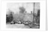 Japanese Tanks Patrolling Nanking Building by Anonymous