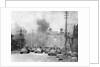 Japanese Tanks Patrolling Nanking Building by Anonymous