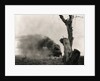 Buildings Burning in Spain During Civil War by Anonymous