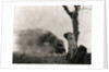 Buildings Burning in Spain During Civil War by Anonymous
