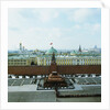 Russian Citizens in Line at Lenin Mausoleum by Anonymous