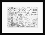 Map of Europe Shortly Before German Invasion of Poland by Anonymous