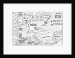 Map of Europe Shortly Before German Invasion of Poland by Anonymous