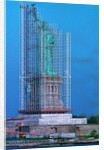 Scaffolding Covering Statue of Liberty by Anonymous