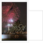 Fireworks Exploding Over Memorial by Anonymous