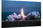 Space Shuttle Challenger Blasting off into Sky by Anonymous