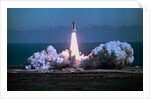 Space Shuttle Challenger Blasting off into Sky by Anonymous