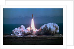 Space Shuttle Challenger Blasting off into Sky by Anonymous