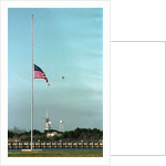 Space Center Lowering Flag by Anonymous