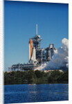 Challenger Space Shuttle Preparing for Liftoff by Anonymous