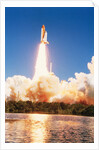 Challenger Space Shuttle Lifting Off by Anonymous
