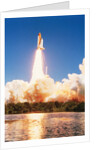 Challenger Space Shuttle Lifting Off by Anonymous