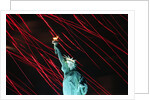 Fireworks Surrounding Statue of Liberty by Anonymous