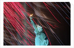 Fireworks Surrounding Statue of Liberty by Anonymous