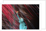 Fireworks Surrounding Statue of Liberty by Anonymous