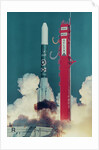 American Rocket Blasting into Space by Anonymous