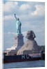 Giant Sphinx Replica and Statue of Liberty by Anonymous