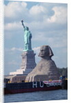 Giant Sphinx Replica and Statue of Liberty by Anonymous