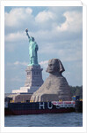 Giant Sphinx Replica and Statue of Liberty by Anonymous