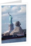 Giant Sphinx Replica and Statue of Liberty by Anonymous