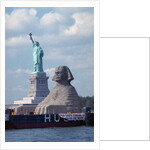 Giant Sphinx Replica and Statue of Liberty by Anonymous