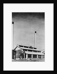 Power Plant with Two Smokestacks by Anonymous