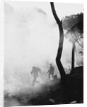 Marines Moving Quickly Through Smoke by Anonymous