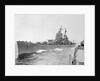United States Battleship Along Korean Shore by Anonymous