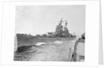 United States Battleship Along Korean Shore by Anonymous