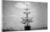 Frontal View of a Sailing Yacht by Anonymous